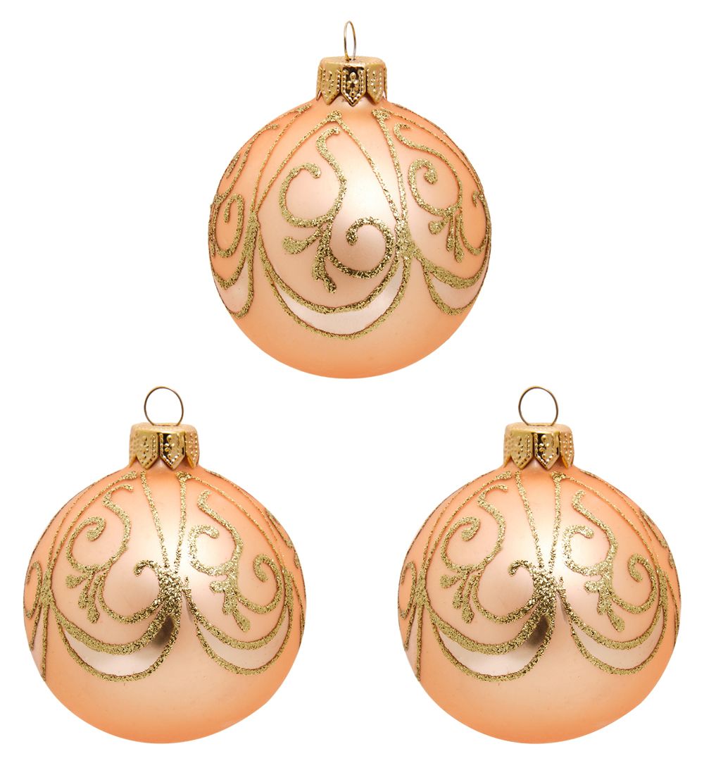 Элита НФШ-1201/2 Набор ел.украшений Шар 3шт «Вуаль» 60 мм