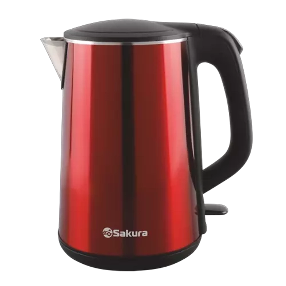 Чайник электр. SA-2156MR 1,8л красный металлик+черный