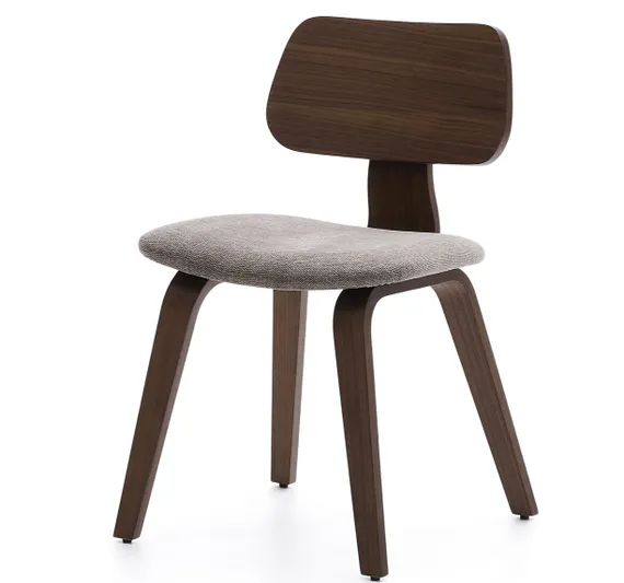 Стул Gena, орех, бежевый шенилл