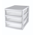 Органайзер, формат а4, 3 ящика, 260х368х265 мм (светло-серый)