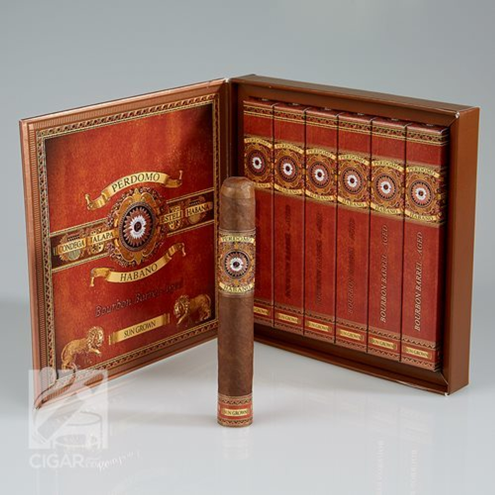 Perdomo Habano Bourbon Barrel Aged Epicure Sun Grown Gift