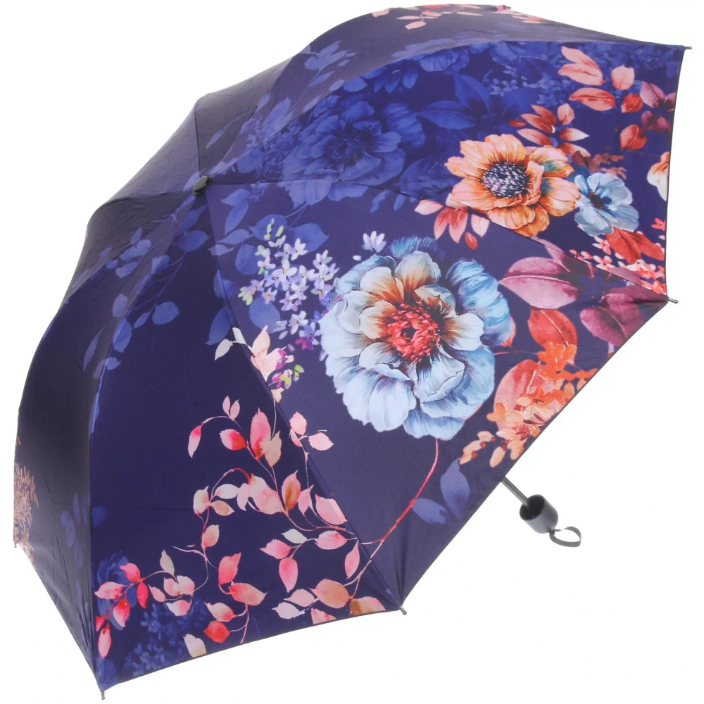 Зонт механический ветроустойчивый, матовая ручка «BESTzontik - exoticа», микс цвет, длина 25см, d-110см