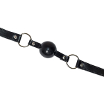 Черный кляп-шар 4см на ремешках с замком Lola Games Party Hard Sequin 1147-01lola