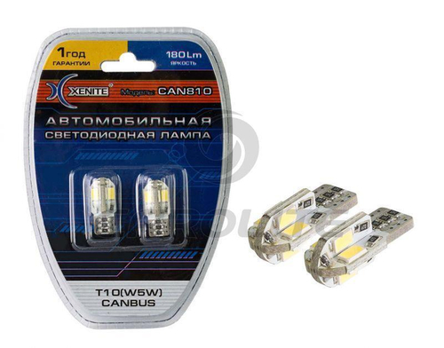Лампа 12 В 5 Вт без цоколя 180Lm canbus 2 шт. блистер Xenite