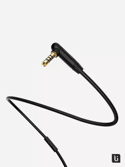 AUX cable 3.5mm 1.0м с микрофоном Borofone BL5 (Black)