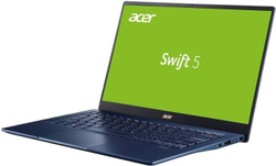Ноутбук ACER Swift 5 SF514-54-576D, 14;, IPS, Intel Core i5 1035G1 8ГБ, 256ГБ SSD, Intel Iris Plus graphics , Windows 10, NX.AHFER.003, синий