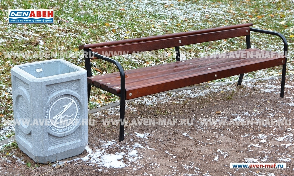 Бетонная урна для мусора