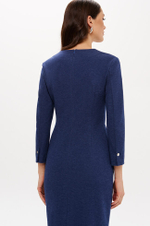 51693 Платье женское (синий меланж)
