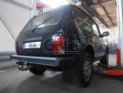 Фаркоп оцинкованный Galia L001C для Лада Нива ВАЗ 2121, 21213, 21214, 2131 / Lada Niva 1976-2014(паспорт и сертификат в комплекте)(без электрики)