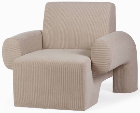 Кресло Debra цвет молочный