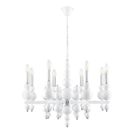 8260/8 MODERNI LN26 126 белый/хром, металл Люстра E14 8*40W 220V NANA