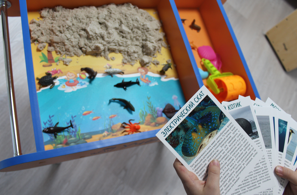 Набор Учёный кот для кинетической песочницы "МОРСКОЙ МИР"