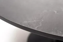 "Чили" интерьерный стол из HPL круглый Ø80 H32, цвет "серый гранит"