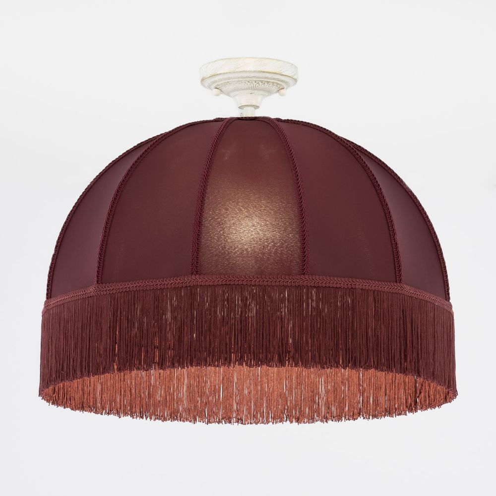 Citilux Базель CL407023 Подвесной светильник патина с красным абажуром