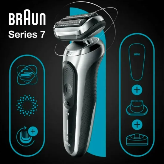 Электробритва Braun 71-S4200CS Series 7, черный/серебристый