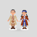 Малые стойки "Эвенкийский костюм"