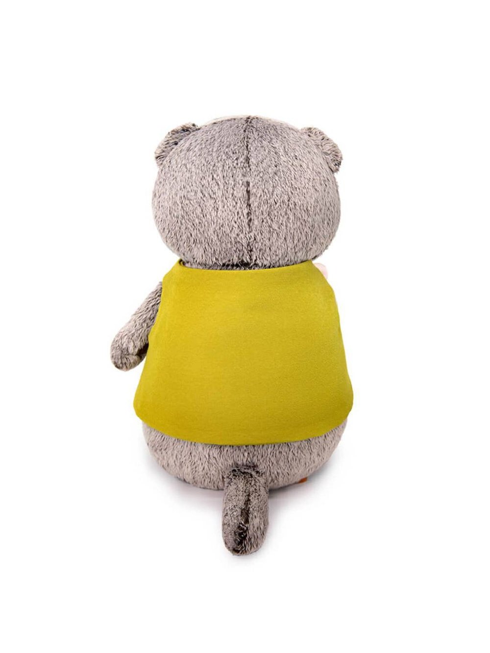 Мягкая игрушка Басик в жилете и с букетом 25 см