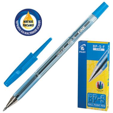 Ручка шар. (PILOT) BР-SF (0.7) синяя пр.кор. мет.нак. BP-SF L