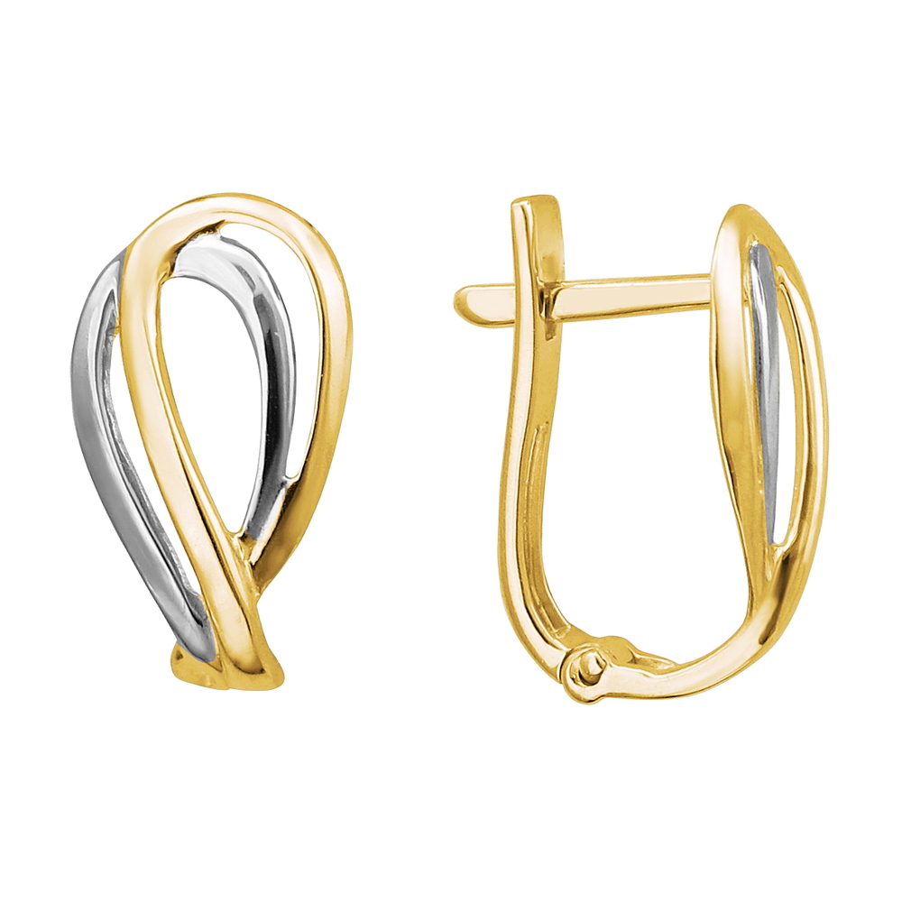 Серьги из жёлтого золота 585 пробы JA-S-0312897Р