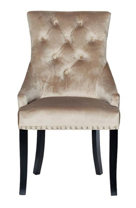 24YJ-236-413 Стул велюр бежевый 63*56*99см
