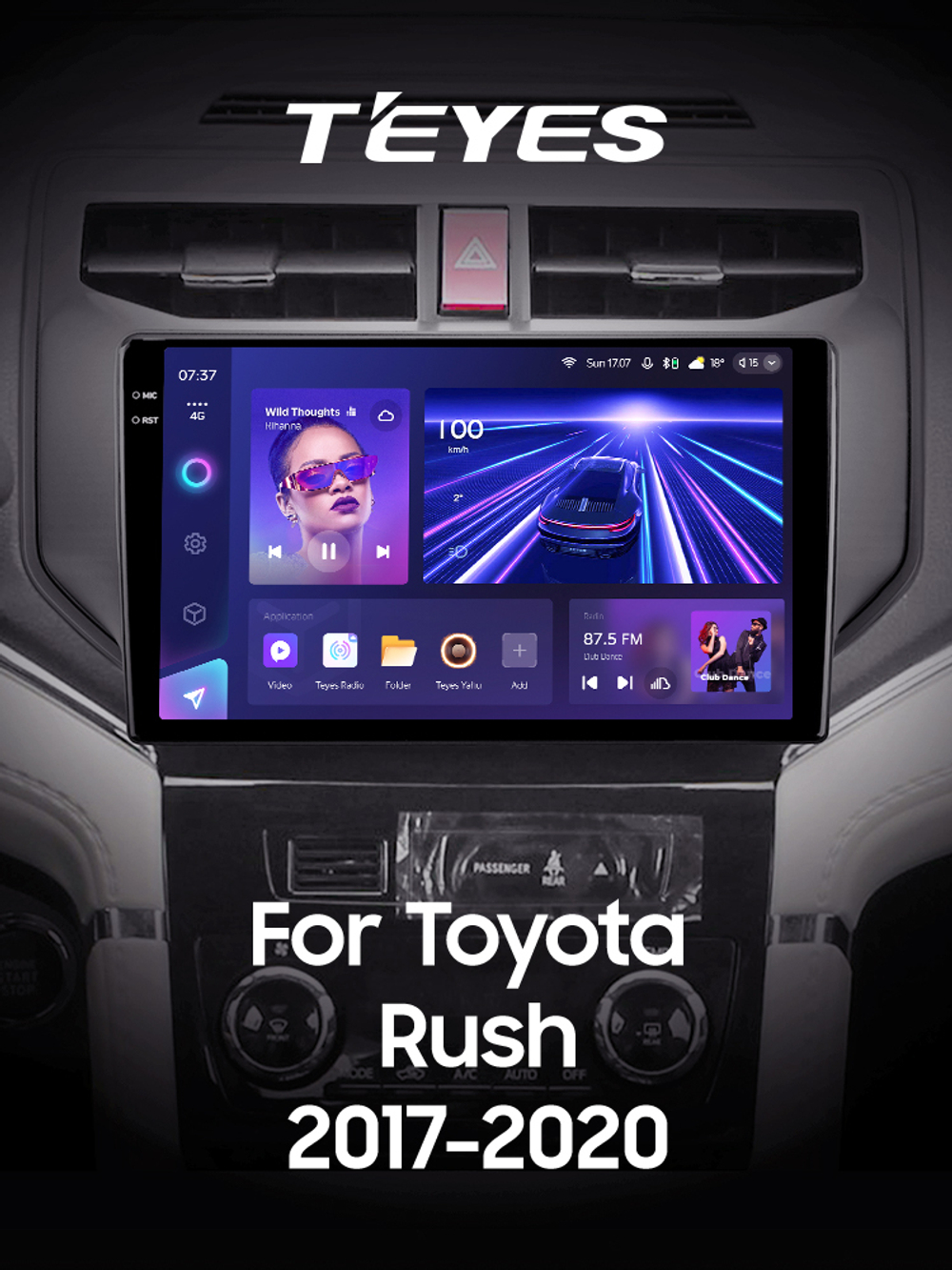 Teyes CC3 2K 9"для Toyota Rush 2017-2020