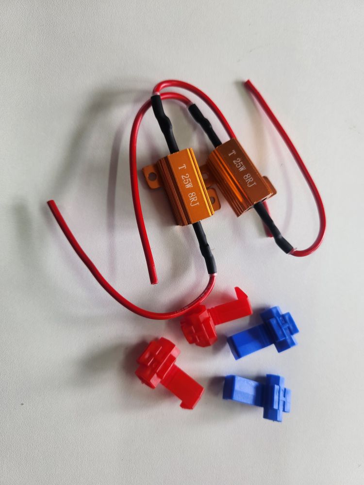 Нагрузочный резистор с фиксатором 25W8RJ (2 шт.)