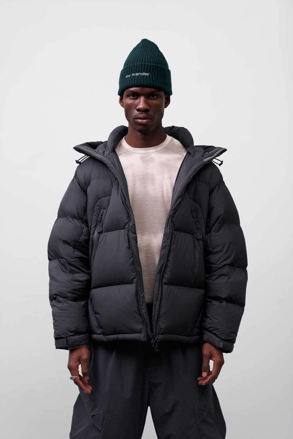 Куртка Nothomme Blue High Loft Mid Length Down Jacket "Dark Gray"