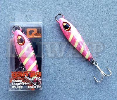 Пилькер TSURUGIYA GAN JIG 28g Zebra Pink Glow