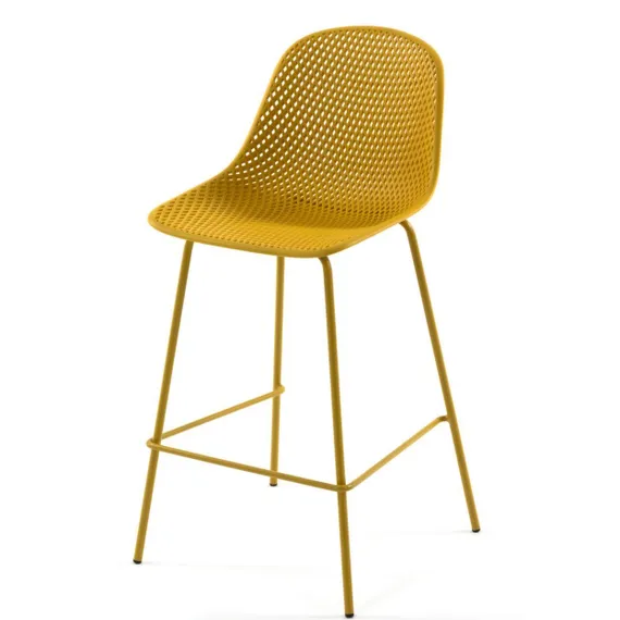 Полубарный стул Quinby желтый