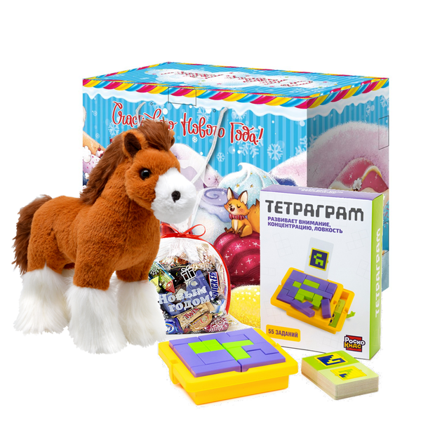 Детский новогодний подарок с символом года "Сладкая страна"