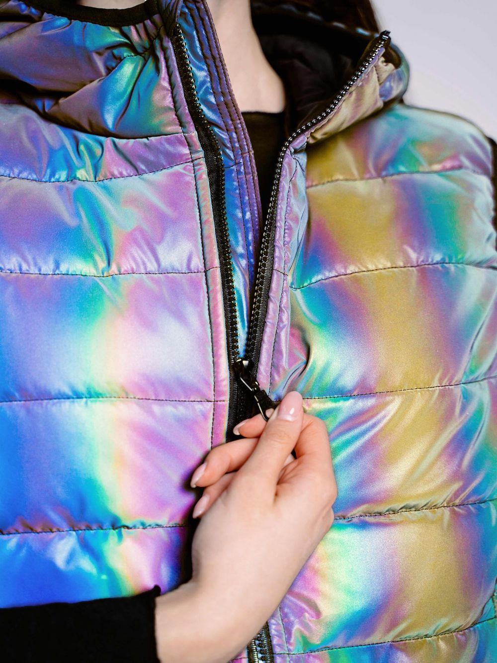 Жилет Гидроплан Rainbow Светоотражающий Черный Унисекс