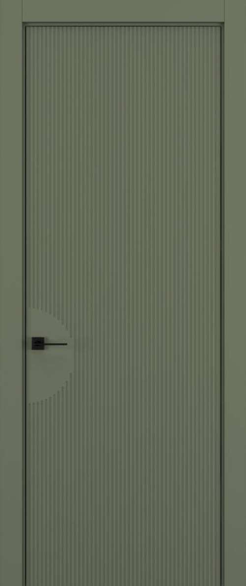 Дверь 6 VERTICAL Матовый Оливковый