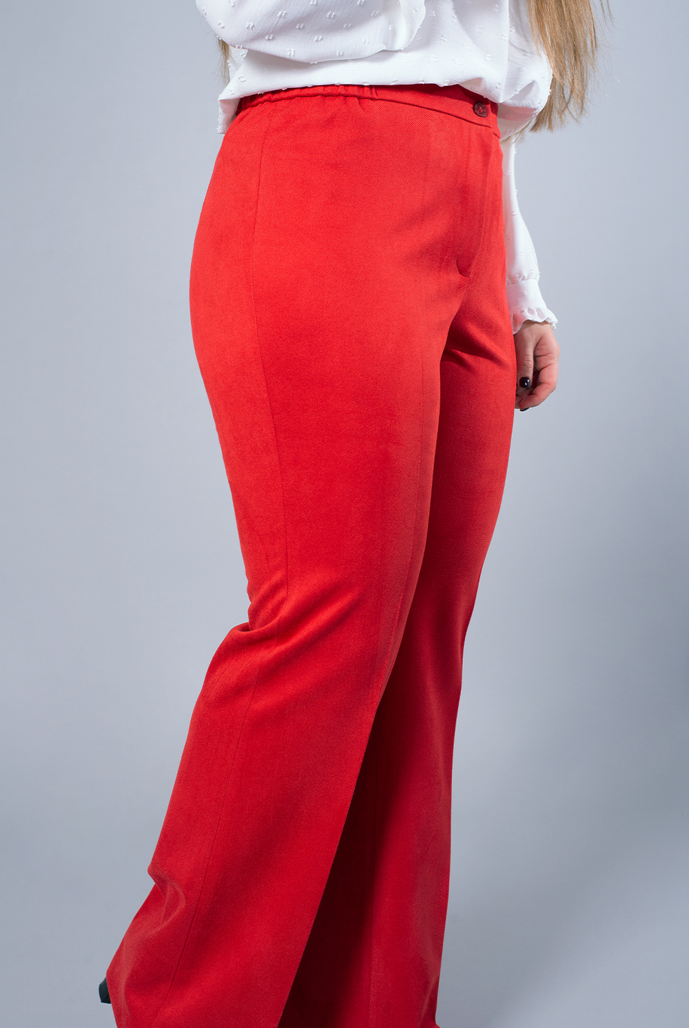 Брюки женские 3565за, красный #366Кра023565за
