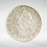 Italy 50 Lire 1979 R "Vulcan at Anvil – Large Type", XF
