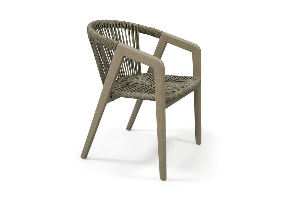 "Будапешт" стул из искусственного ротанга, цвет серый