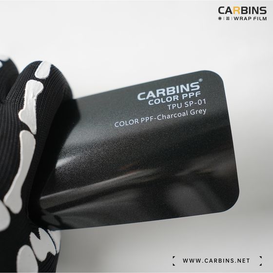 Веер образцов полиуретановой цветной пленки Carbins Color PPF