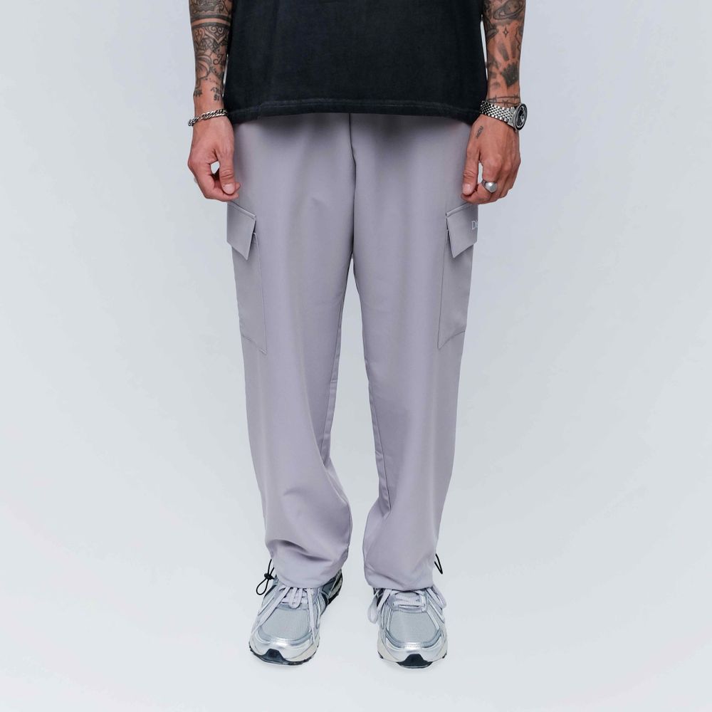 Купить Брюки Dissident Cargo Logo серые Брюки Dissident Cargo Logo серые