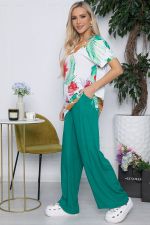 Костюм Шейла (зеленый/цветы) К10513 LT Collection