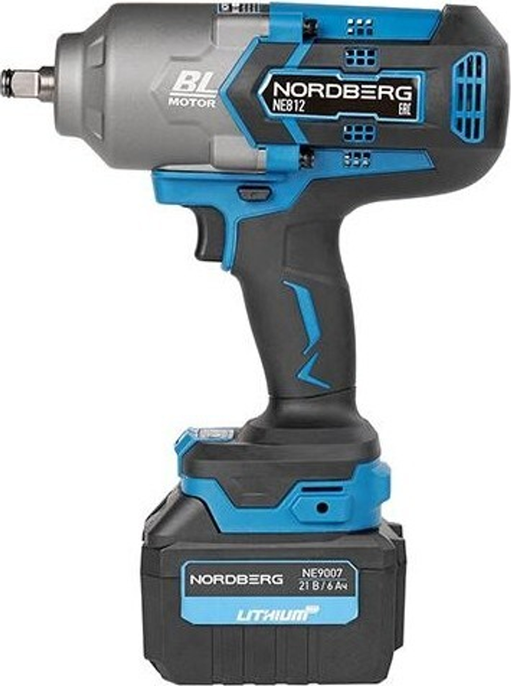 Гайковерт аккумуляторный NORDBERG NE812K NE812K