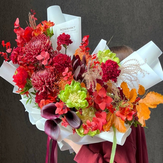 Авторский букет «Золотое сечение: вип-букет в осенней гамме»/ Цветы/ букет от RoseMarkt