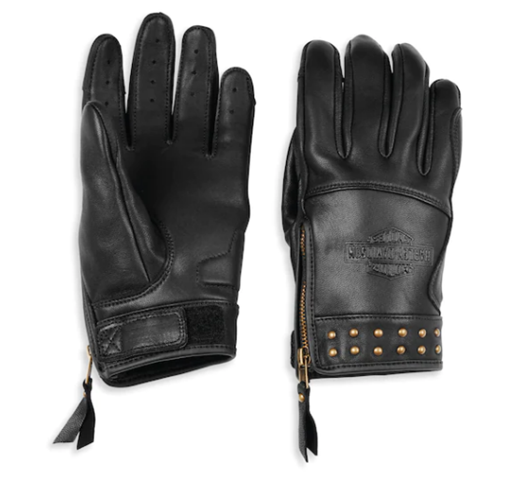 Перчатки Electra Full Finger Studded Leather Harley-Davidson