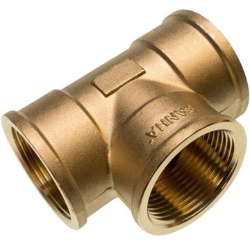 Тройник переходной Sanha PURAFIT 1 1/4" x 1/2" x 1 1/4" ВР бронзовый, серия 3130 (1313011412114)