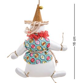 РусКукла RK-961/2 Кукла подвесная «Снеговик в шляпе»