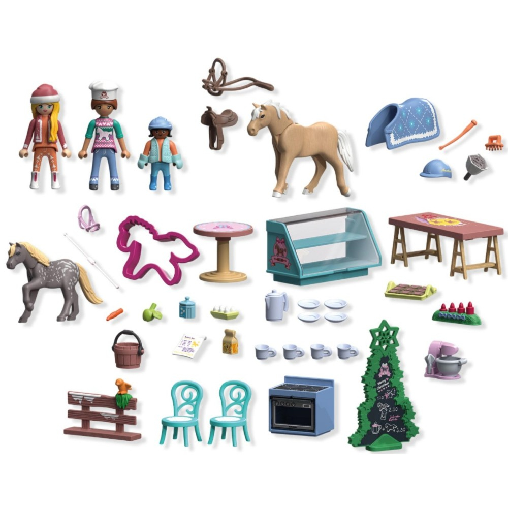 Playmobil - Адвент-календарь Рождественские выпечка в кофейне конюшни 71952
