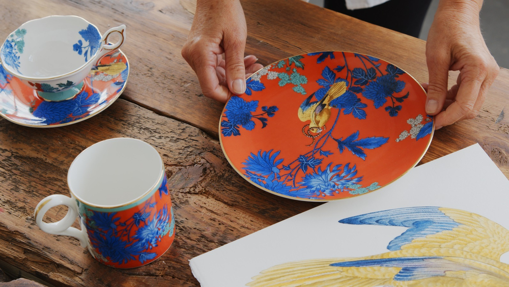 Wedgwood Тарелка для завтрака Wonderlust 20 см Золотой попугай