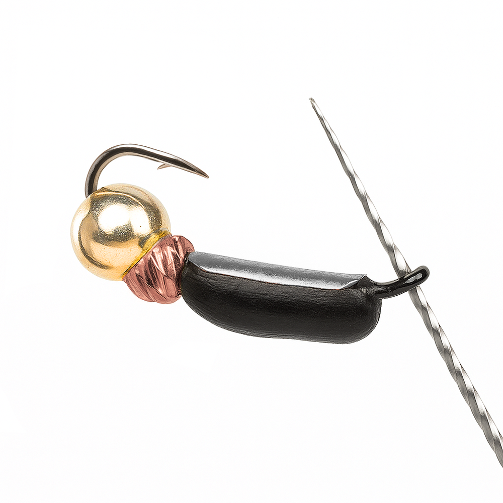 Мормышка Владимирская 610 "Гвоздик Тандем Зефир" с коронкой, 3мм, 1гр (10шт/уп)