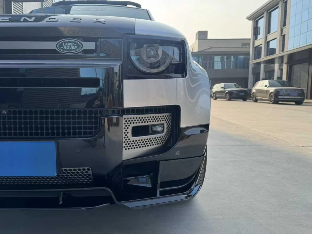 Губа переднего бампера для Land Rover Defender L663 2019+ Ленд Ровер Дефендер