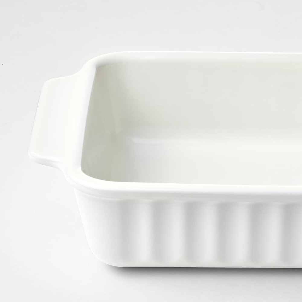 IKEA POETISK  (ИКЕА ПОЕТИСК)  -  Жаропрочное блюдо, сливки, 30x20 см