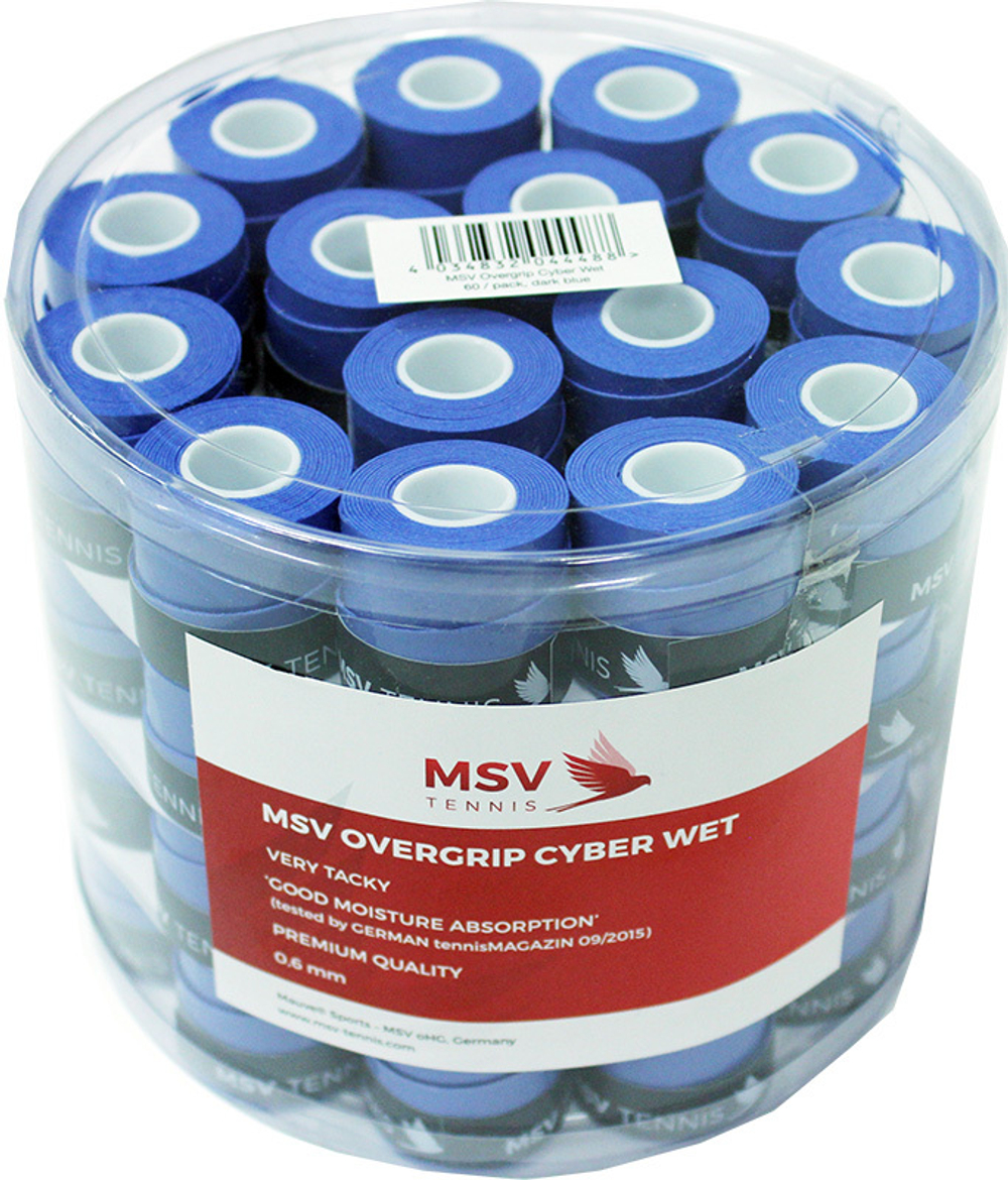 Теннисные намотки MSV Cyber Wet Overgrip blue 60P