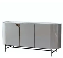 Комод 9686 180х80 см, серый глянец